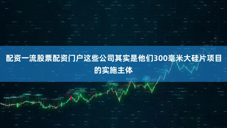配资一流股票配资门户这些公司其实是他们300毫米大硅片项目的实施主体